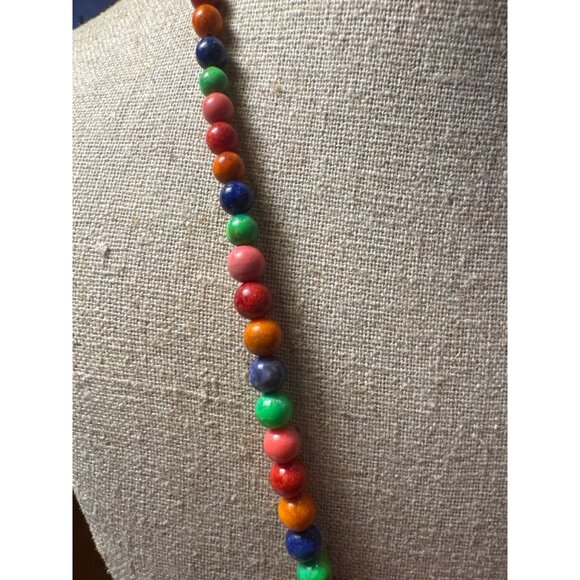 Jay King DTR 925 Multicolor Gemstone Bead Necklace Sterling Silver Hook Clasp - Picture 2 of 9